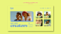 Free PSD influencer career landing page template