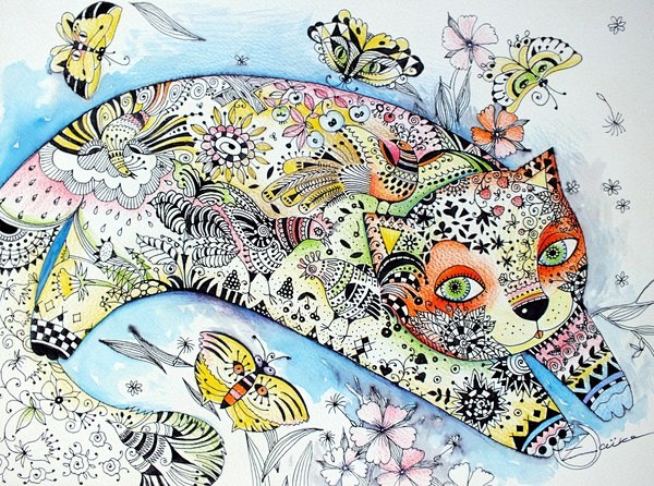 Butterfly cat by oxa...