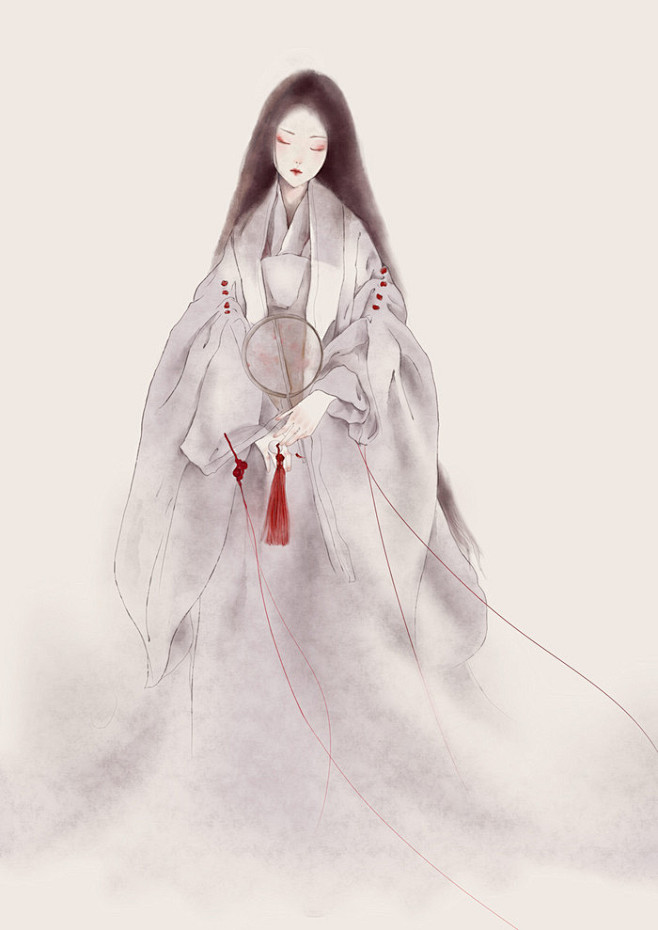 古风小仙女
尘缁染词-易婧_原创,插画,...