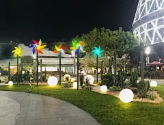户外景观风车灯