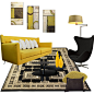 Yellow : Top Home Set for June 5th, 2014 #yellow #home #design #livingroom Thank you so much @polyvore and @polyvore-editorial