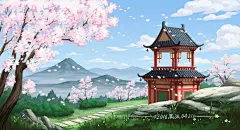 春日游，杏花吹满头 | 禹派 - 原创作品 - 涂鸦王国插画