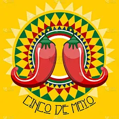 Cinco de Mayo poster with a chili Peppers