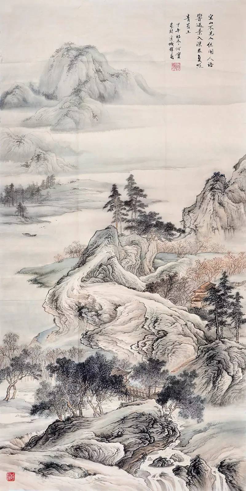 空山不见人，但闻人语响。返景入深林，复照青苔上。——唐·王维《鹿柴
