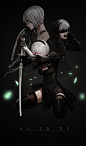 AII 2B 9S, 18 （Tony Sun） : In memory of 2B