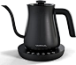 Electric Gooseneck Kettle, VARCUL Pour Over Kettle for Coffee Tea Brewing, Stainless Steel Inner Lid & Bottom, 2H Temperat...