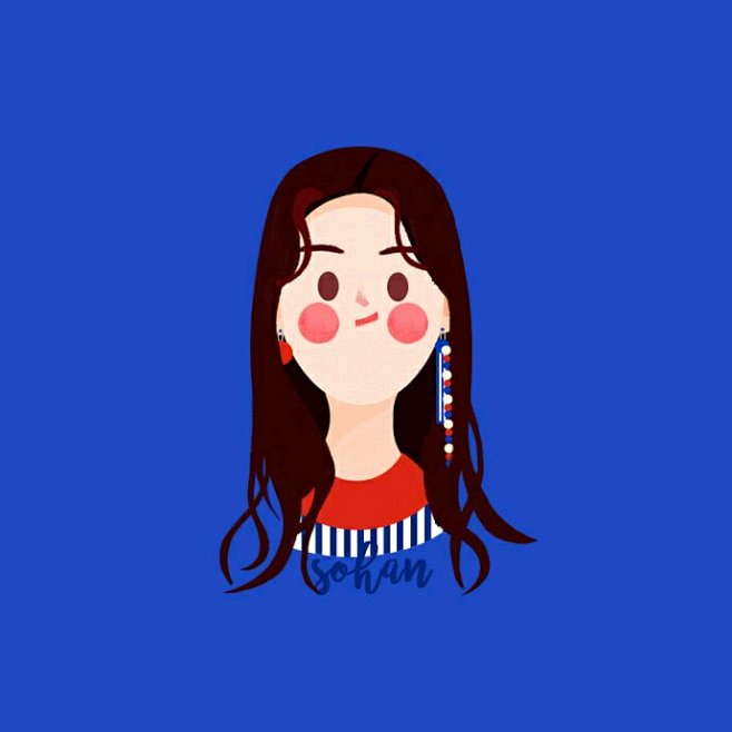 涩琪插画头像