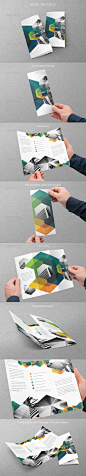 Modern Hexo Trifold - Brochures Print Templates