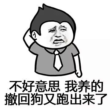 不好意思我养的撤回狗又跑出来了