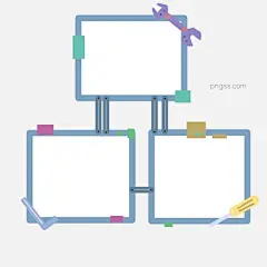 工具边框装饰插画图片大小2000x2000px 图片尺寸87.23 KB 来自PNG搜索网 pngss.com 免费免扣png素材下载！创意边框#工具边框#卡通边框#蓝色的边框#立体边框#螺丝刀边框#漂亮的边框#纹理边框#