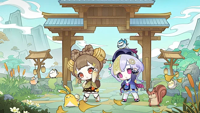 原神Q版壁纸合集 part3-花瓣网