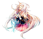 IA Render p站 二次元 插画 少女 头像 手绘 v家 IA