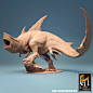 Great White Shark Karchart Tyrant 100mm Base D&D Pathfinder Fantasy 3D Printed Resin Lord of the Print