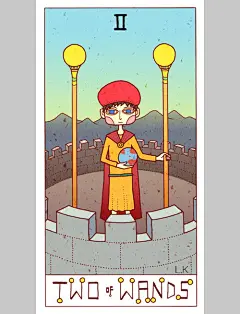 往届亚青赛优秀作品回顾#插画：塔罗牌系列（PART7 P35~P40）