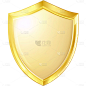 图标系列金色3D盾牌