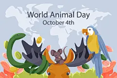 可爱卡通森林小动物插画