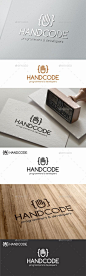 Hand Code Studio Programming Logo — Vector EPS #app #web • Available here → https://graphicriver.net/item/hand-code-studio-programming-logo/11776998?ref=pxcr