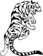 虎,虎年,2010,孟加拉虎,十二生肖,绘画插图,新年,符号,野外动物,十二宫图
