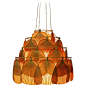 Rare Large Uchiwa Fan Chandelier by Ingo Maurer, 1975 1