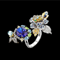 Blue Delphinium Ring – ANABELA CHAN . LONDON