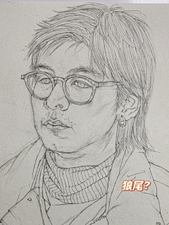 衚衕學采集到线描局部头手脚五官装饰服饰