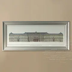 北欧表情/进口原版美式乡村装饰画/经典建筑系列/法德巴洛克2款