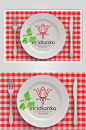 盘子logo标志样机