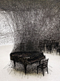 "Silence" art installation by Chiharo Shirotain: 