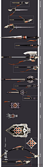 Aion2.5版高清原画分享 武器Bos...@Hawkeyn·源采集到[灵感].冷兵器+铠甲+饰品(74图)_花瓣平面设计