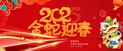2025蛇年新年展板
