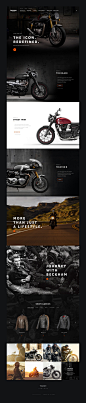 Triumph摩托车网页设计
