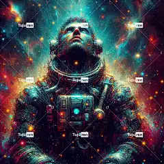 宇航员 深空 空间 宇宙 星系 星星 行星 孤独 梦幻般的