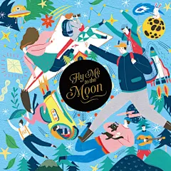 一组中秋月饼包装插画/Moon Festival gift boxes  ‖by.Chiu Road ​​​​