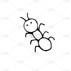绘画插图,矢量,蚂蚁,背景,森林,动物手,绘制
