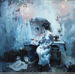 Wxm111采集到Jeremy Mann 冷调油画 ​​​​