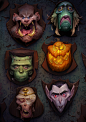 Wall of Monsters, Max Grecke : Halloween project.