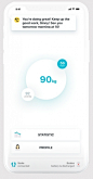Weight Assist-私人健康顾问手机APP界面设计-可以随时监测体重动态