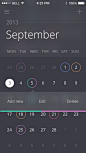 Nice design. Love the subtle Gaussian blur on the pop out menu!  Calendar app by Jakub Antalík