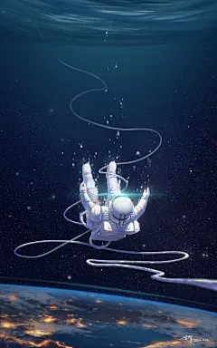 黑暗森林-芒朔_同人,宇宙,三体_涂鸦王国插画