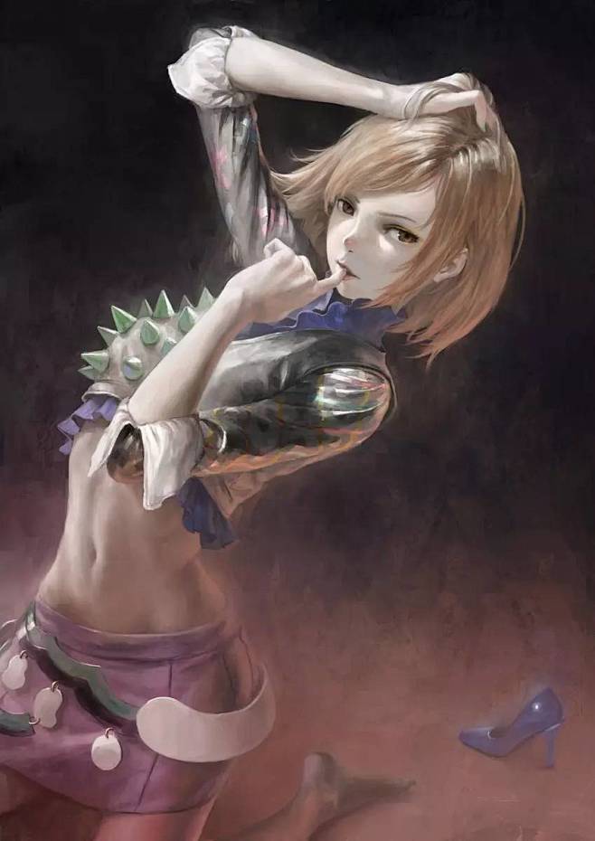 用油画的画风，来画二次元的世界是个什么感...