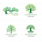 绿色的大树logo标志矢量图素材