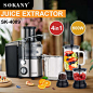 Sokany 4 In 1 Slow Juicers Extractor Machine 800w Strong Motor Blenders And Juicers Machine Orange Juicers - Buy Orange Juicers,Juicers,Blenders And Juicers Product on Alibaba.com