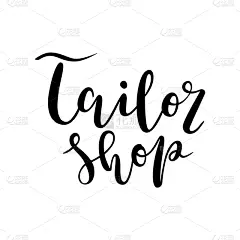 分离着色,文字,商店,裁缝,华丽的,短语,现代,品牌名称,创造力,明信片