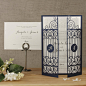 Ornamental Gate Laser Cut Day Invitation & Rsvp Wedding Set | Cartalia