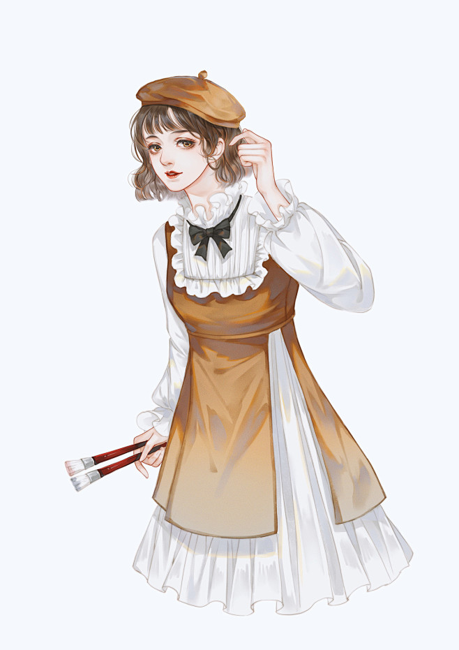 一个现代稿子的合集_槿木-_-__插画师...