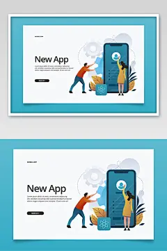 手机软件app网页banner