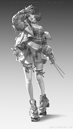 望月♥采集到☆动态线稿☆