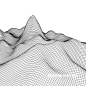 83款时尚酷炫科技感山脉起伏3D立体背景纹理装饰高清矢量素材EPS源文件83