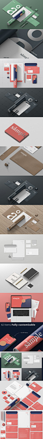 品牌标识展示必备办公用户文公文具样机合集 Stationery Branding Mockup Creator  