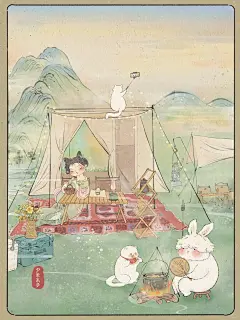 彩色是夏天的入场券原创夏日国风插画合集_7_-Ponyo-夕米木子_来自小红书网页版